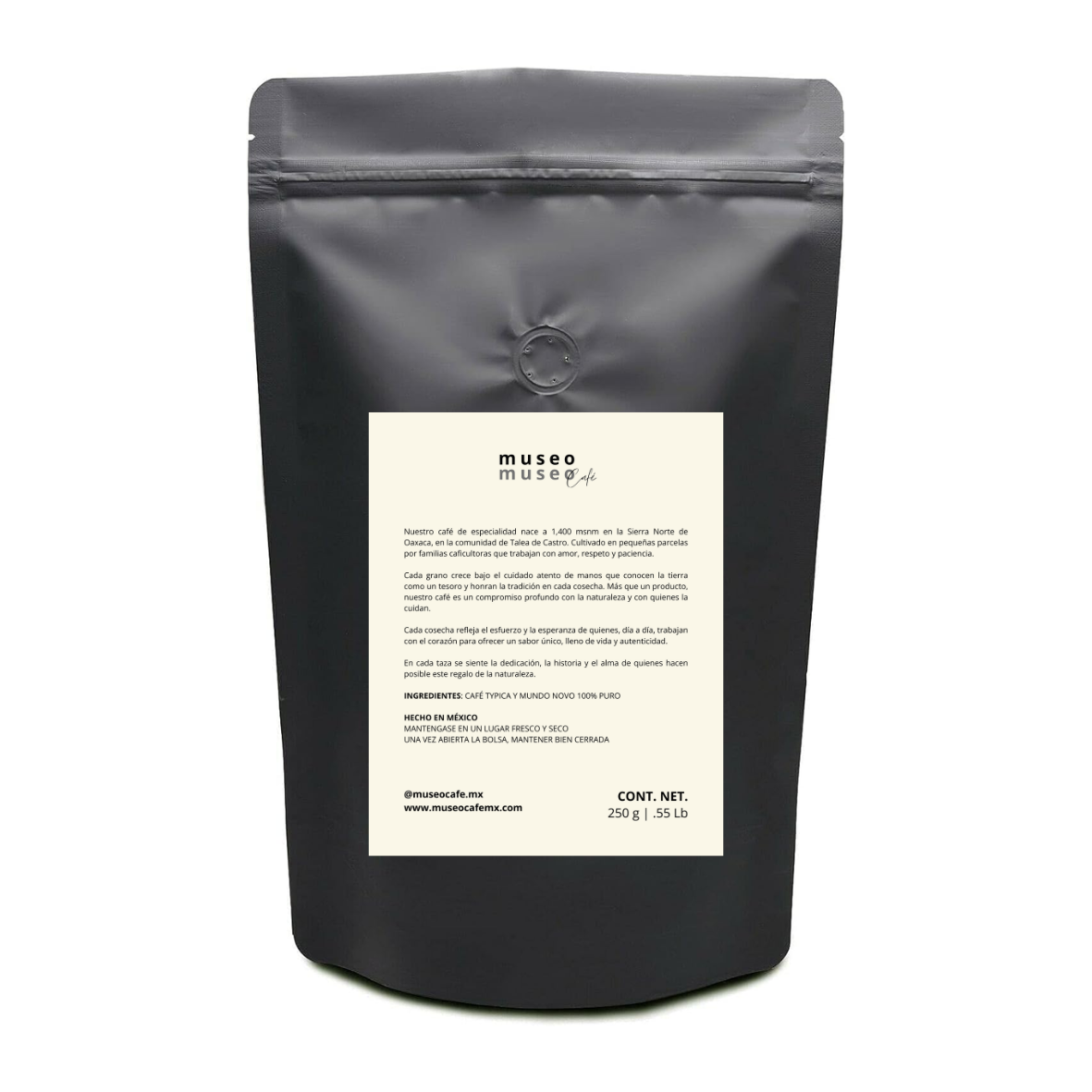 Typica y Mundo Novo | TUESTE ALTO | Molido | 250 g
